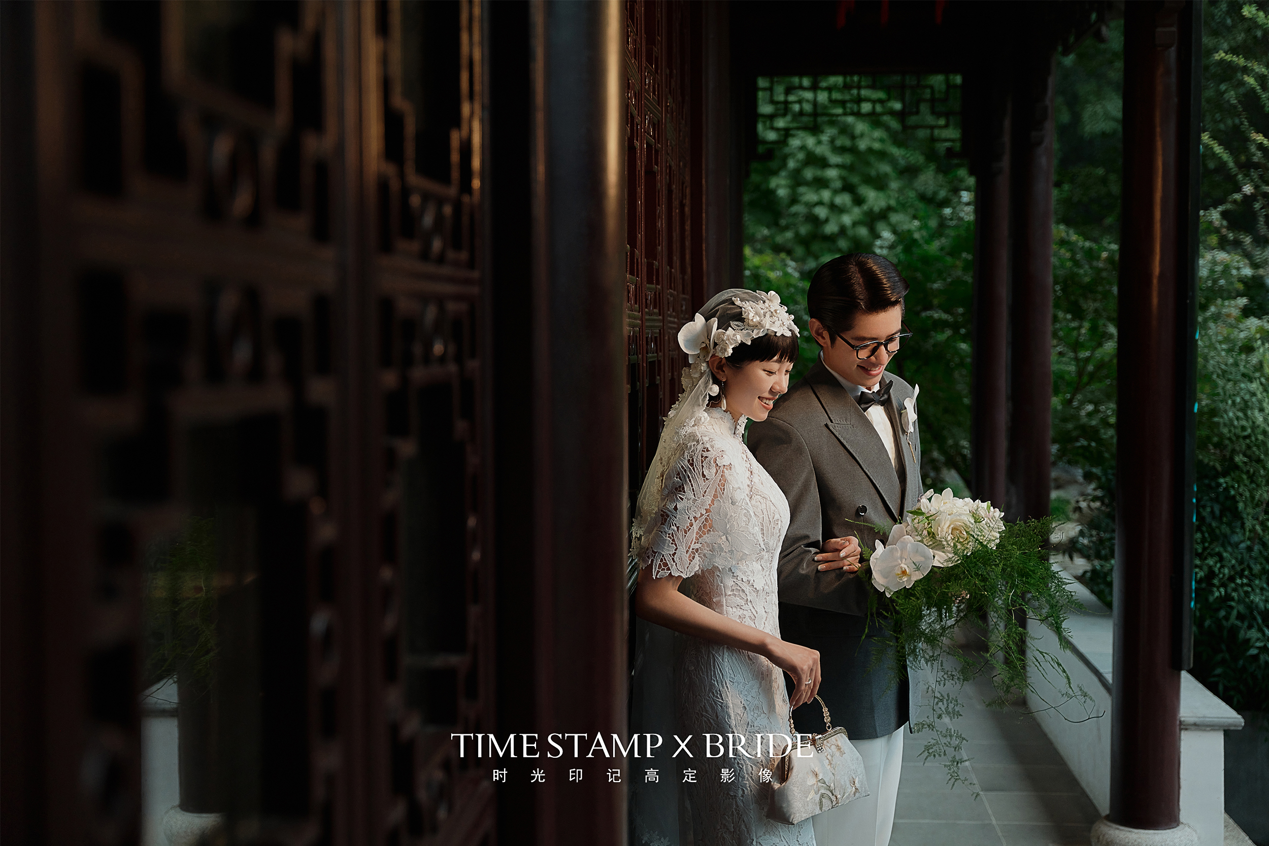 经典复古的民国风园林婚纱照, 记录幸福的时刻！