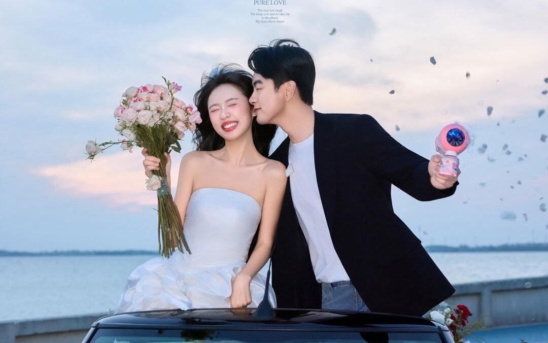 松弛感婚纱照外景