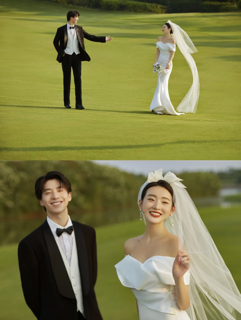 超美！看了都无法拒绝的草坪婚纱照