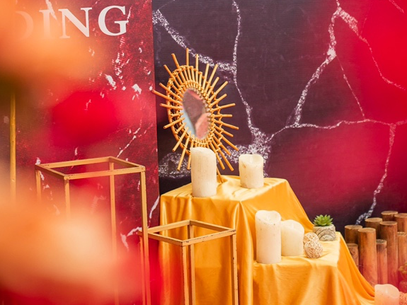 锦尚户外婚礼 红黑金配色超大气