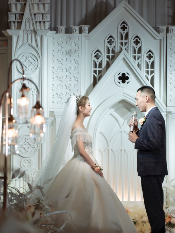 甜美流苏主纱套餐 含秀禾礼服