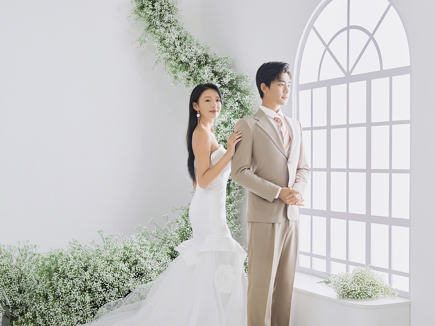 超温馨的室内婚纱照送给我喜欢的你