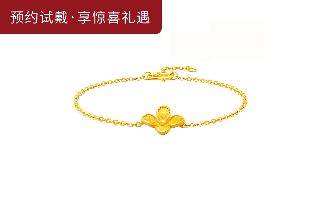 DR一生一世系列相见欢足金手链SL0082