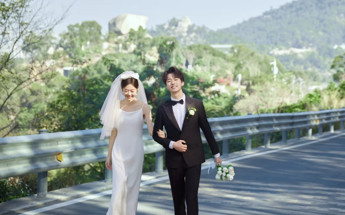 小清新唯美公路婚纱照