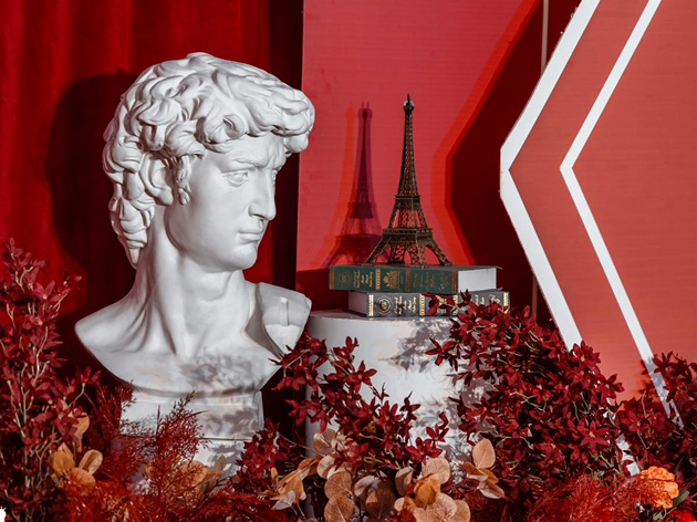 欧式红金色婚礼设计套餐\铂雅婚礼