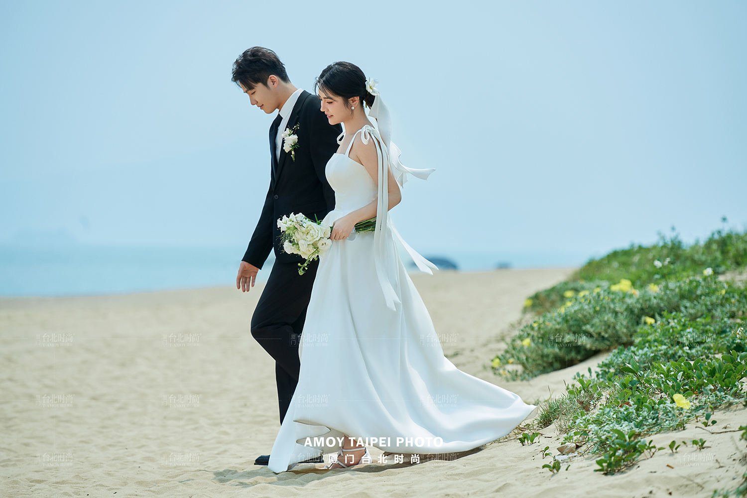 镜头感满分海景婚纱照，藏匿着万种浪漫