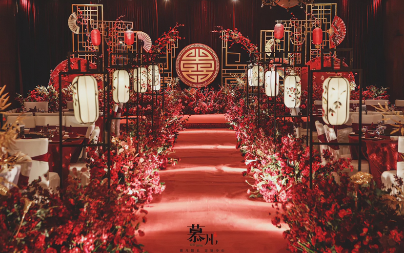 简约唯美的小预算婚礼现场