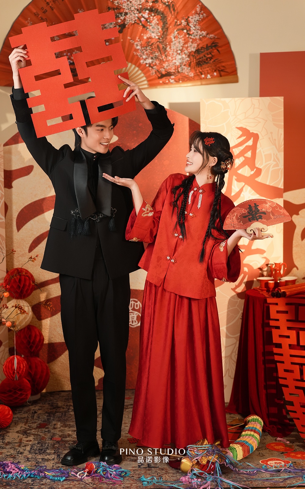 新中式订婚 婚纱照