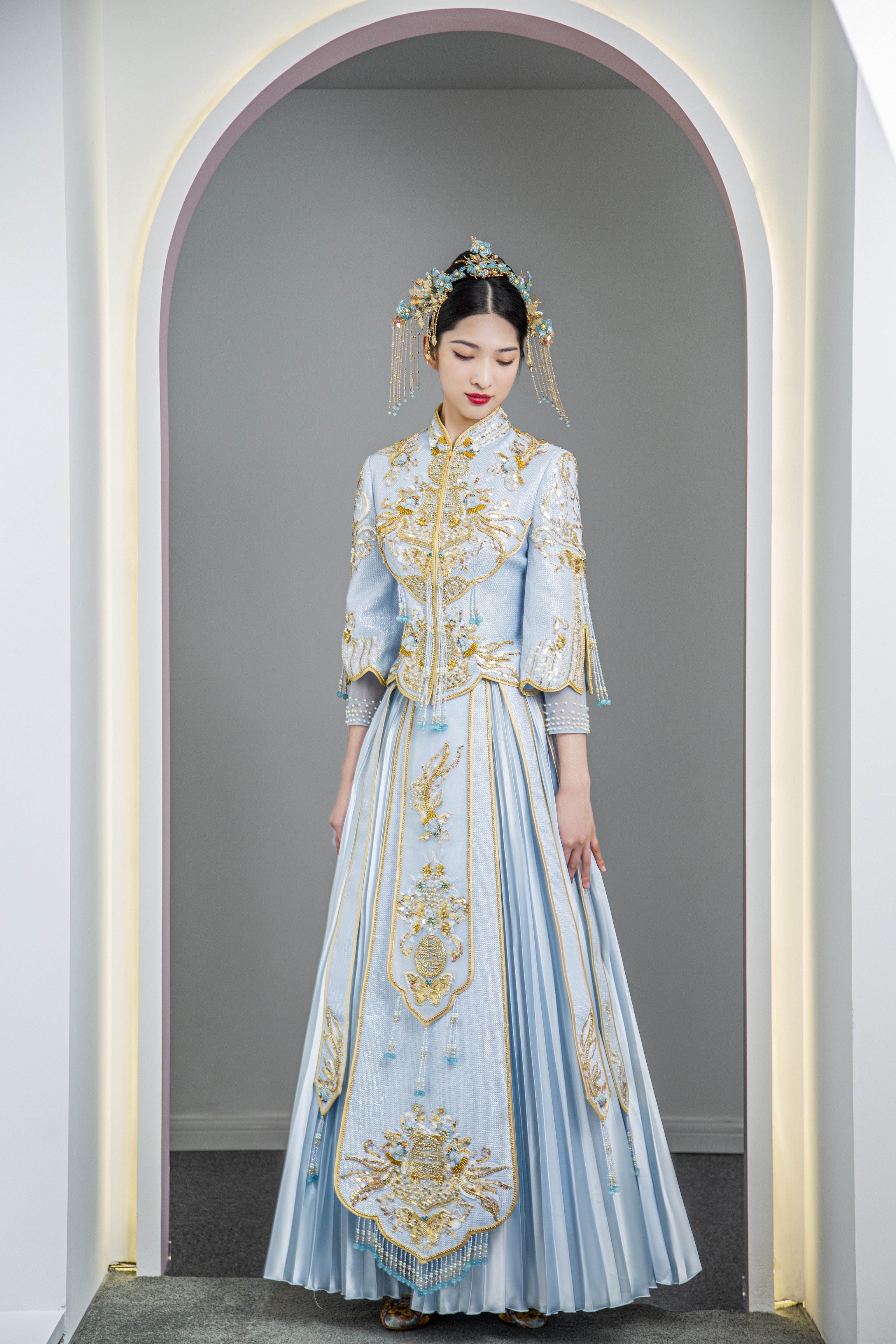 【4件套】高定系列设计师品牌婚纱4件套餐