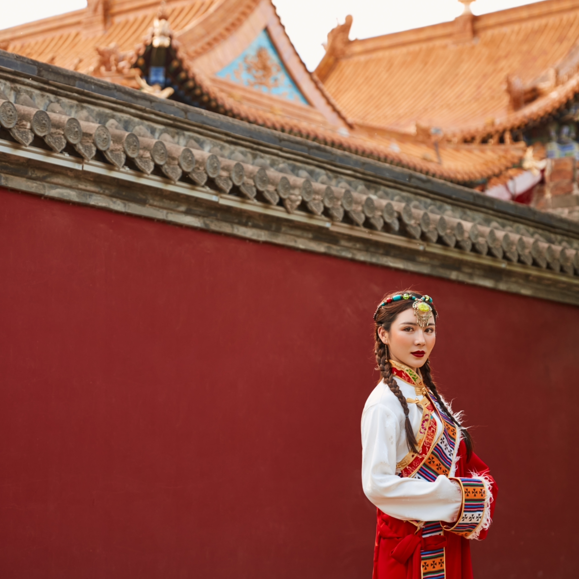 呼和浩特市大召寺藏服拍摄