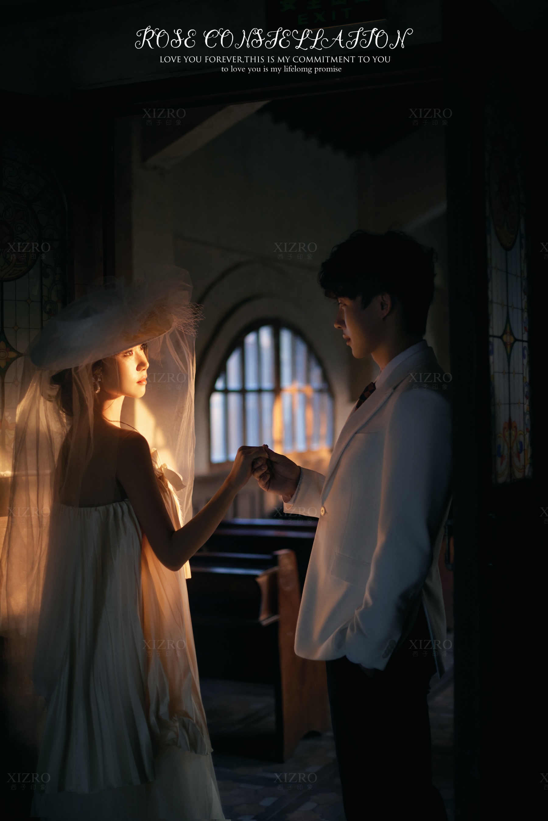 法式浪漫婚纱照真的太美了