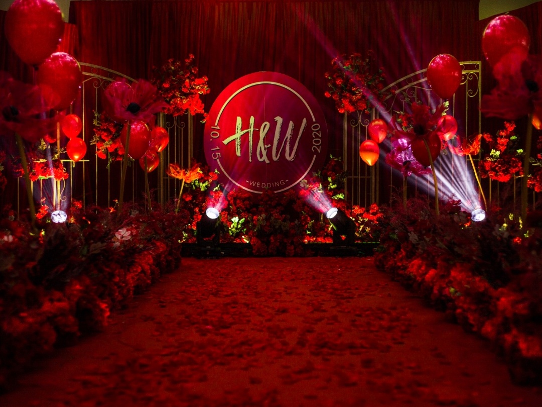 轻奢红色系，客户实景，彭州妙杏