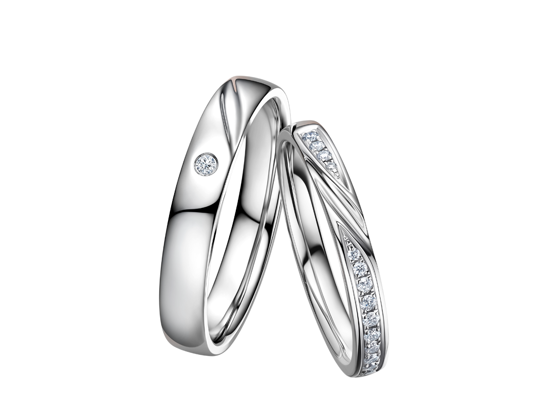 DR BELIEVE系列雪上吻痕结婚对戒情侣戒指