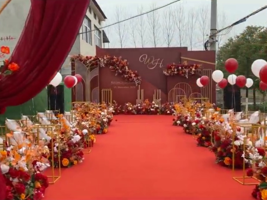 红加橙，喜庆，大气有质感