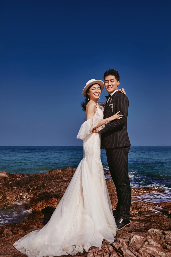 深圳海边婚纱照👰是浪漫的感觉