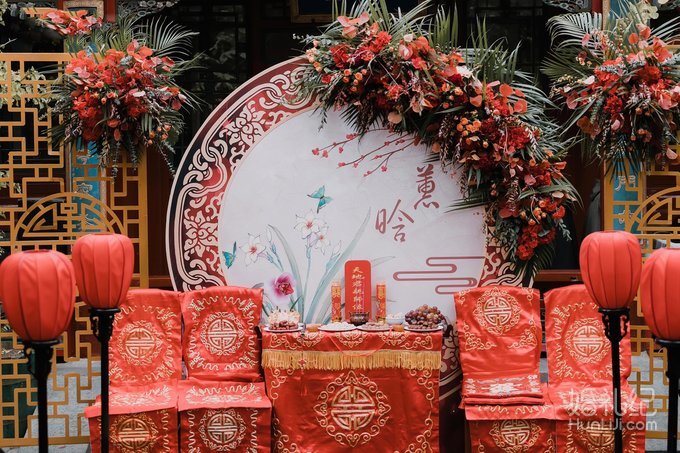精致又不艳俗的四合院婚礼