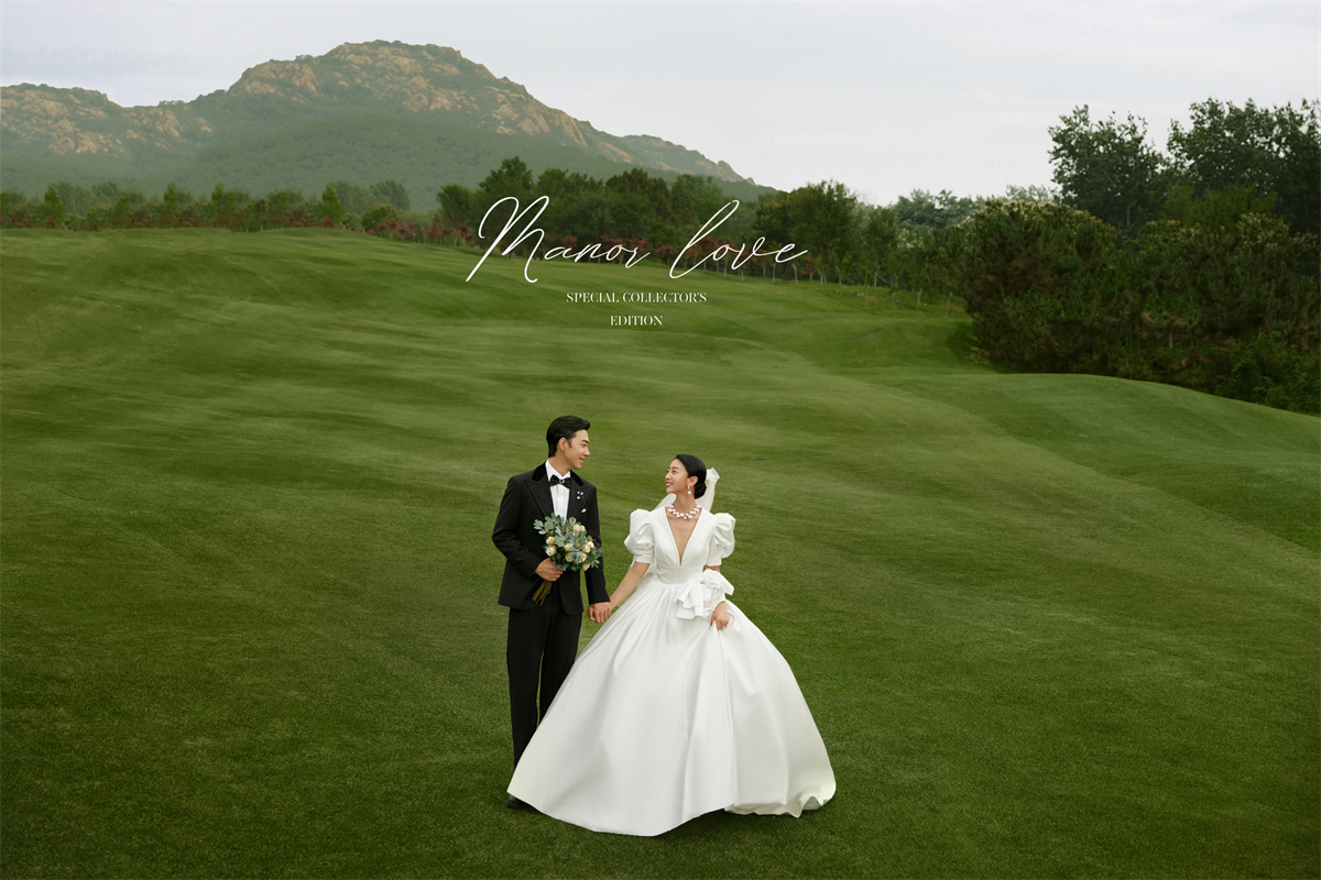 【高尔夫电影系列】超级出片的草坪婚纱照、电影感