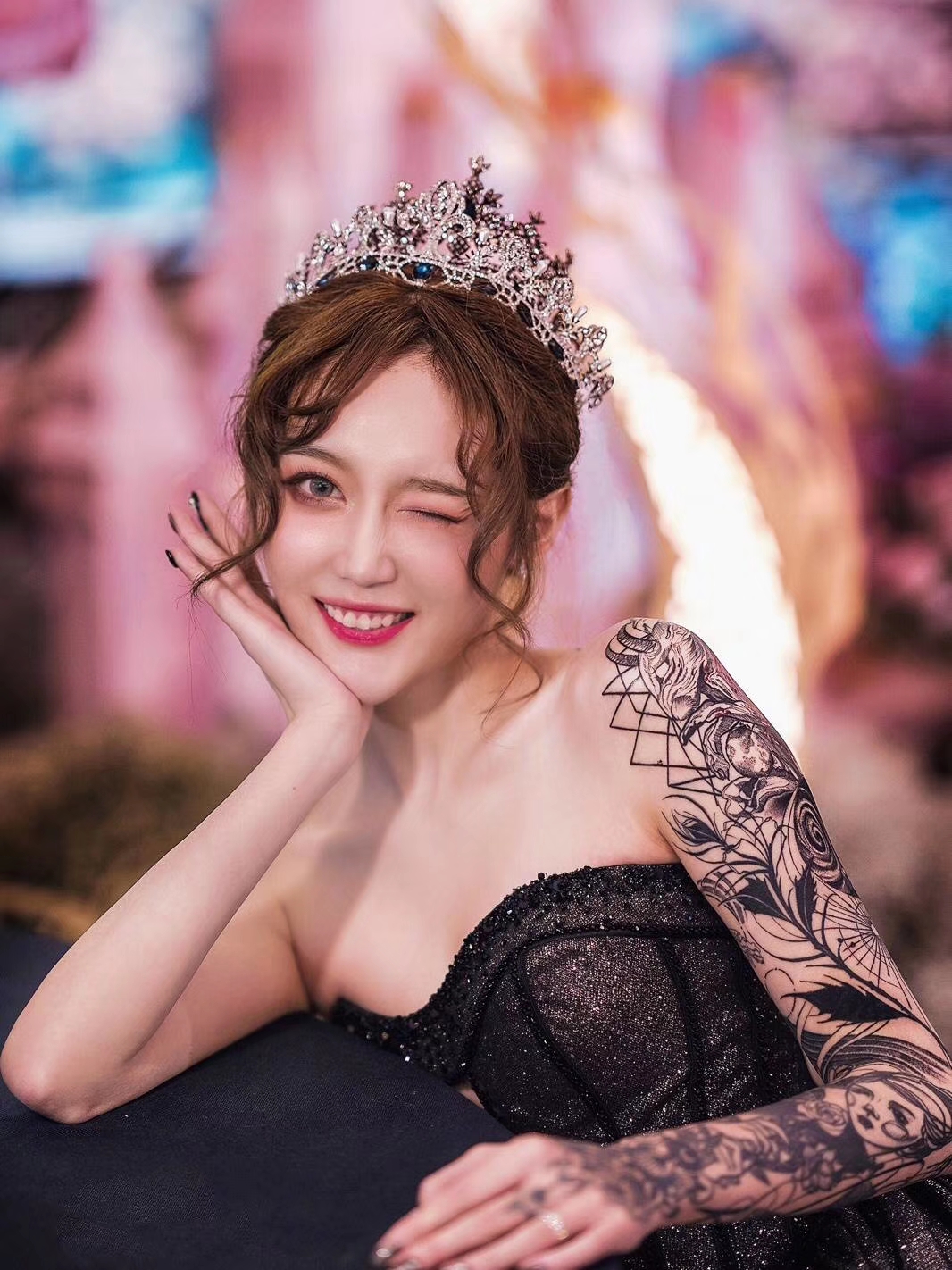 【阿岚造型】-新娘黑纱甜酷造型专业档客片欣赏