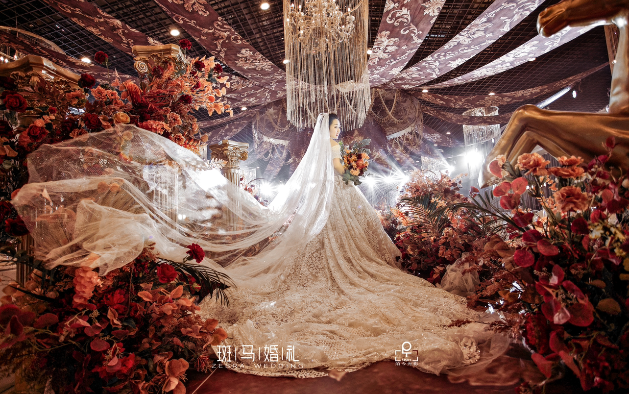 欧式红金奢华婚礼