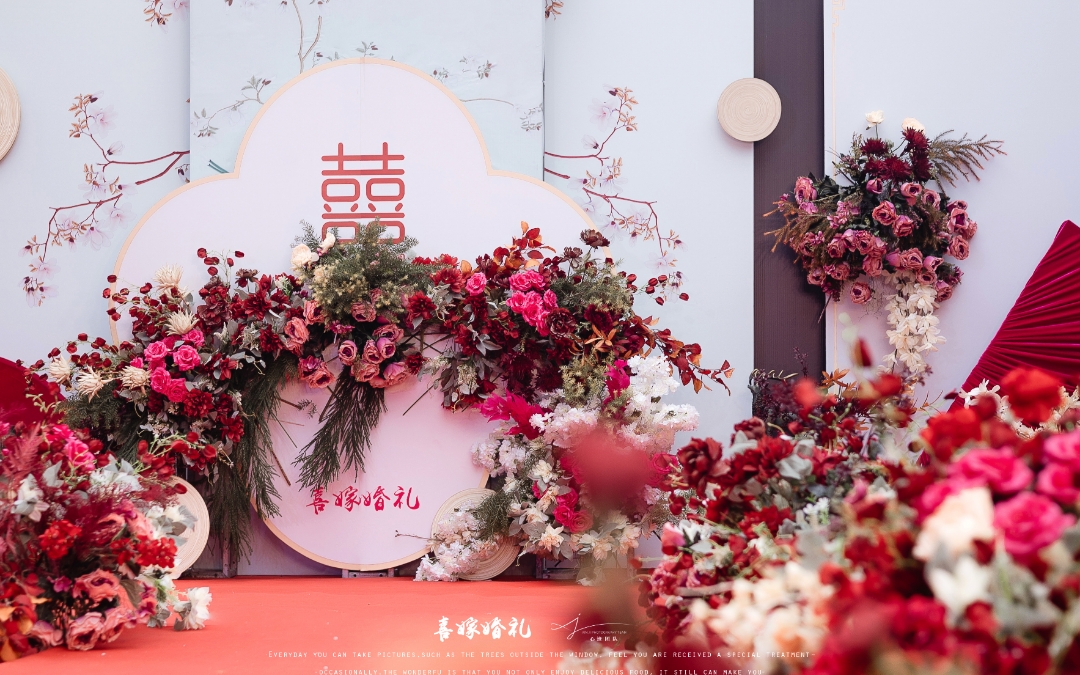 農(nóng)村紅色系婚禮