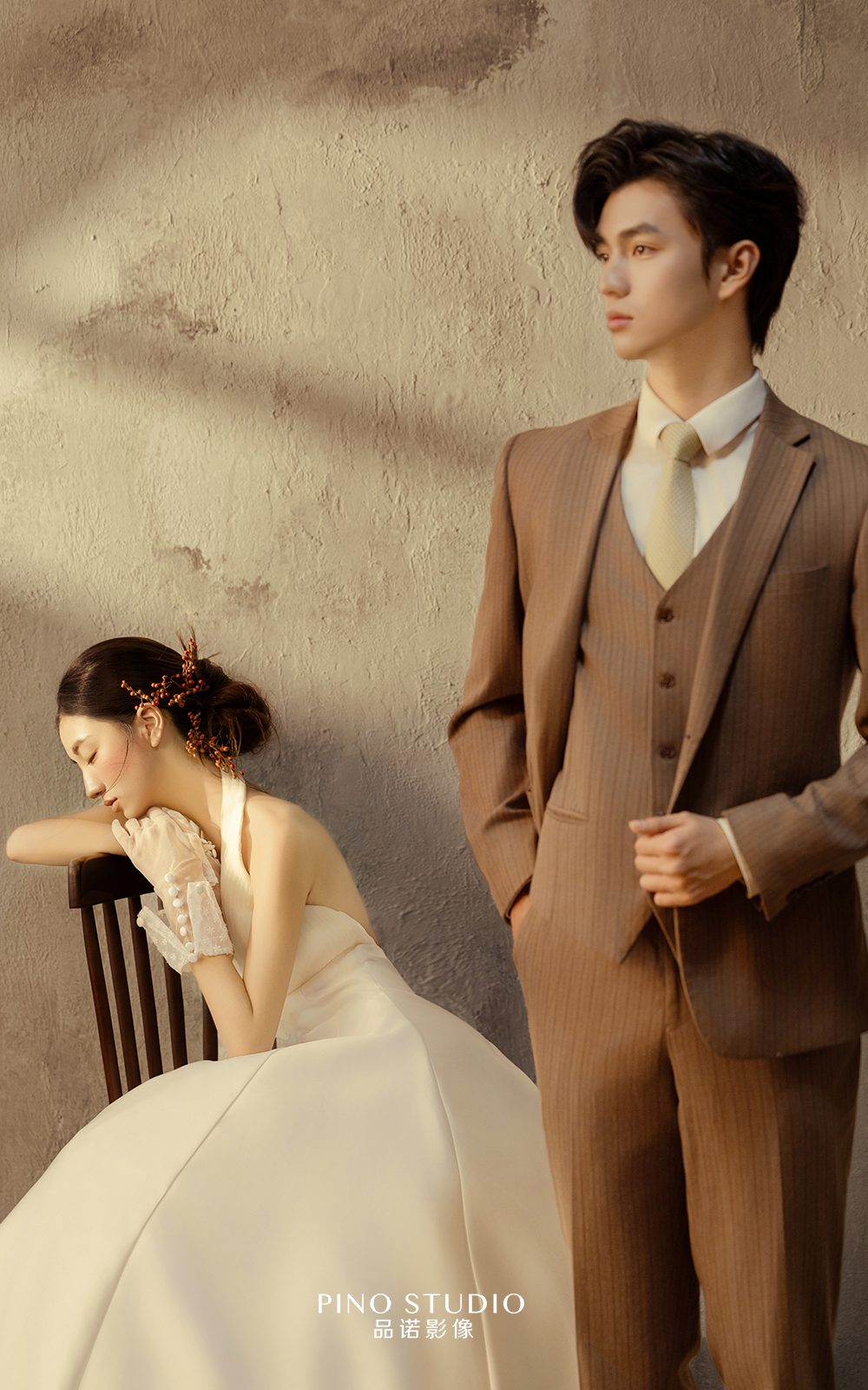 复古光影婚纱照