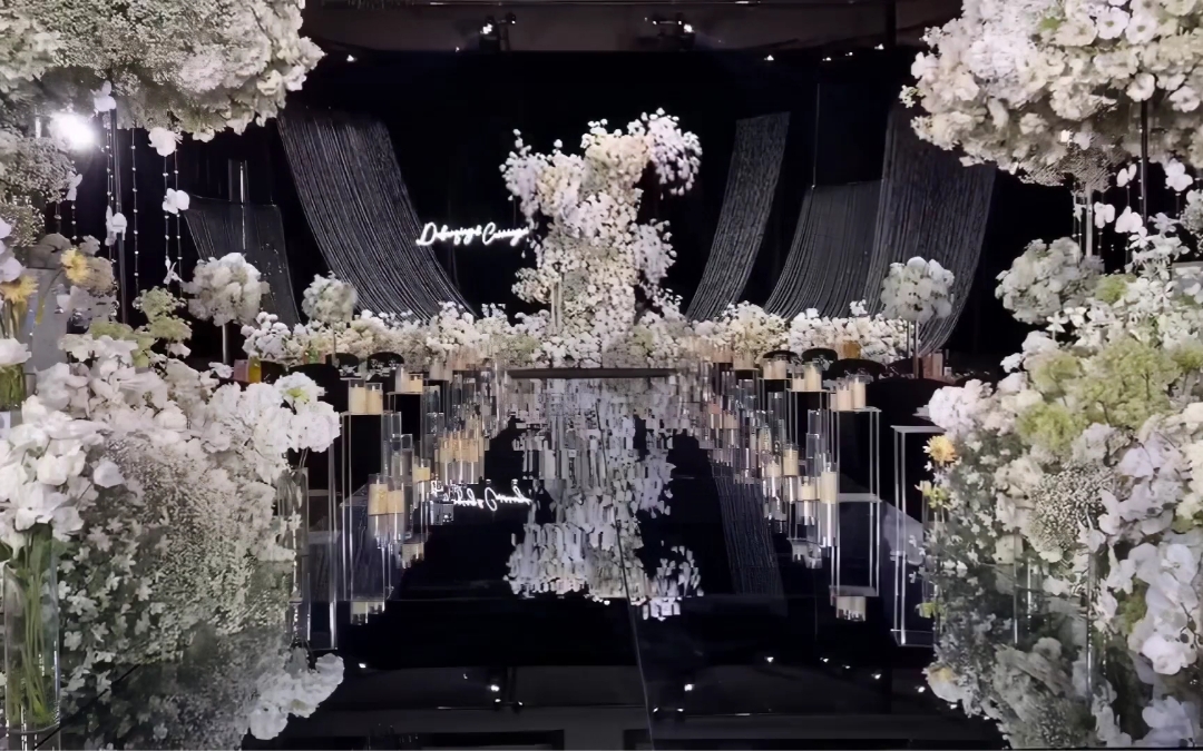韓式鏡面線簾婚禮