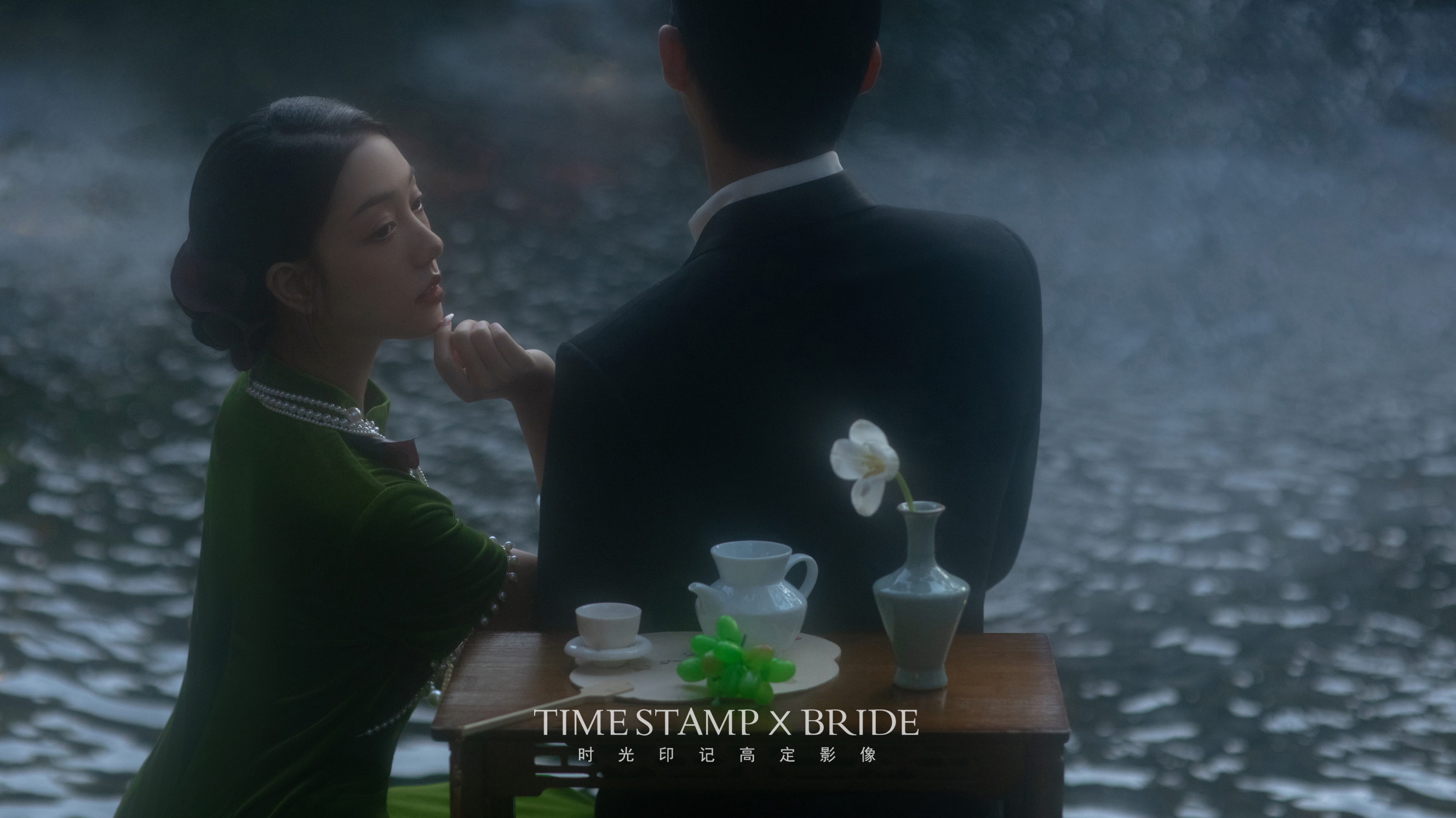 绿旗袍YYDS！苏州高级感复古园林婚纱照！