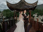 外景园林新中式婚纱照