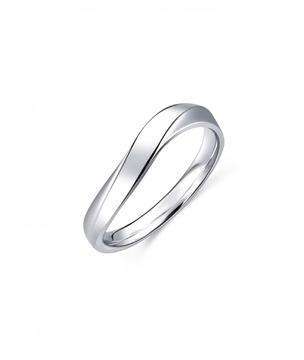 [星宇]950铂金波浪形戒指结婚对戒92336R