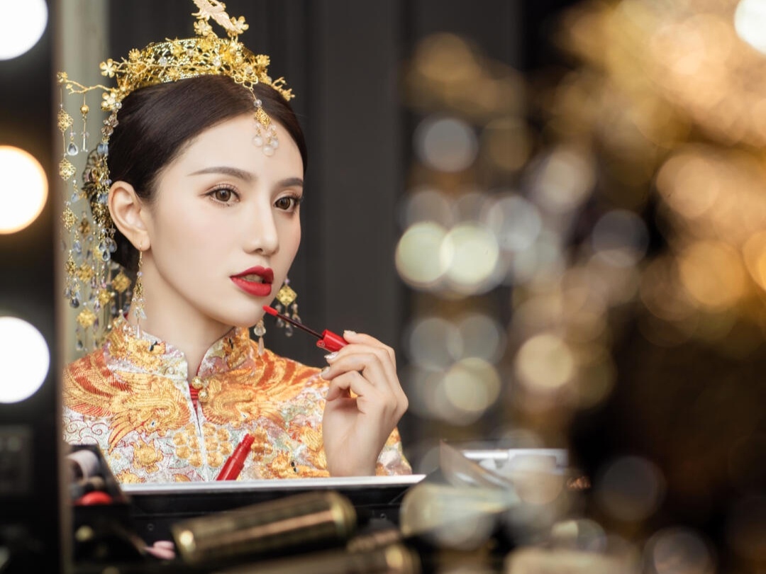 全天新娘跟妆 三个妆面 三个造型