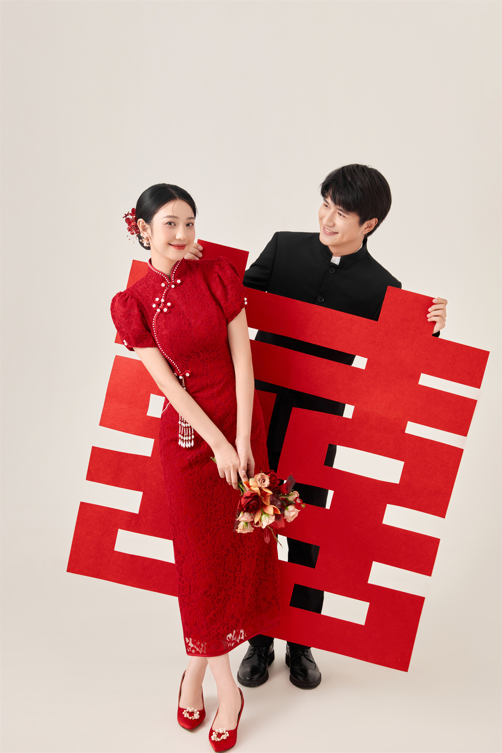 <喜嫁婚纱照>6服6造/场景通拍/一价全包