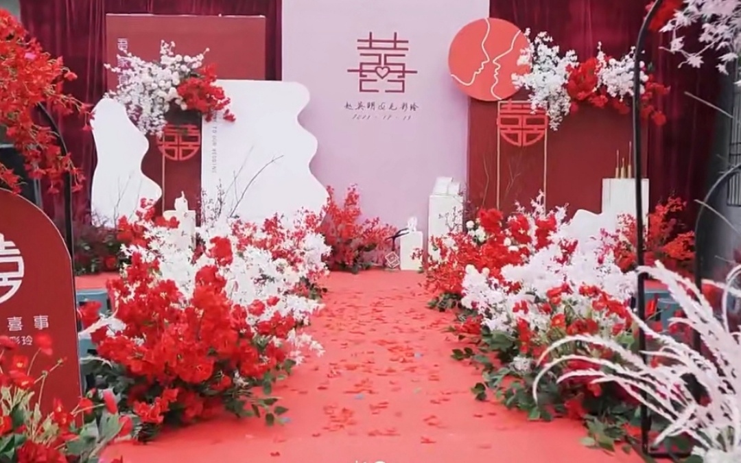【熙唐婚礼】坝坝宴 韩式白绿色婚礼 清新干净