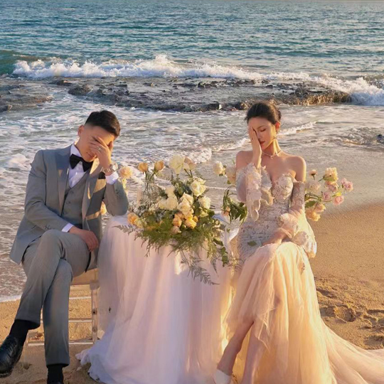 【人气套餐】营口海景基地婚纱照&轻奢小资