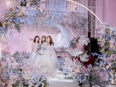 【粉色少女心的婚礼】含吊顶+首席花艺师造型