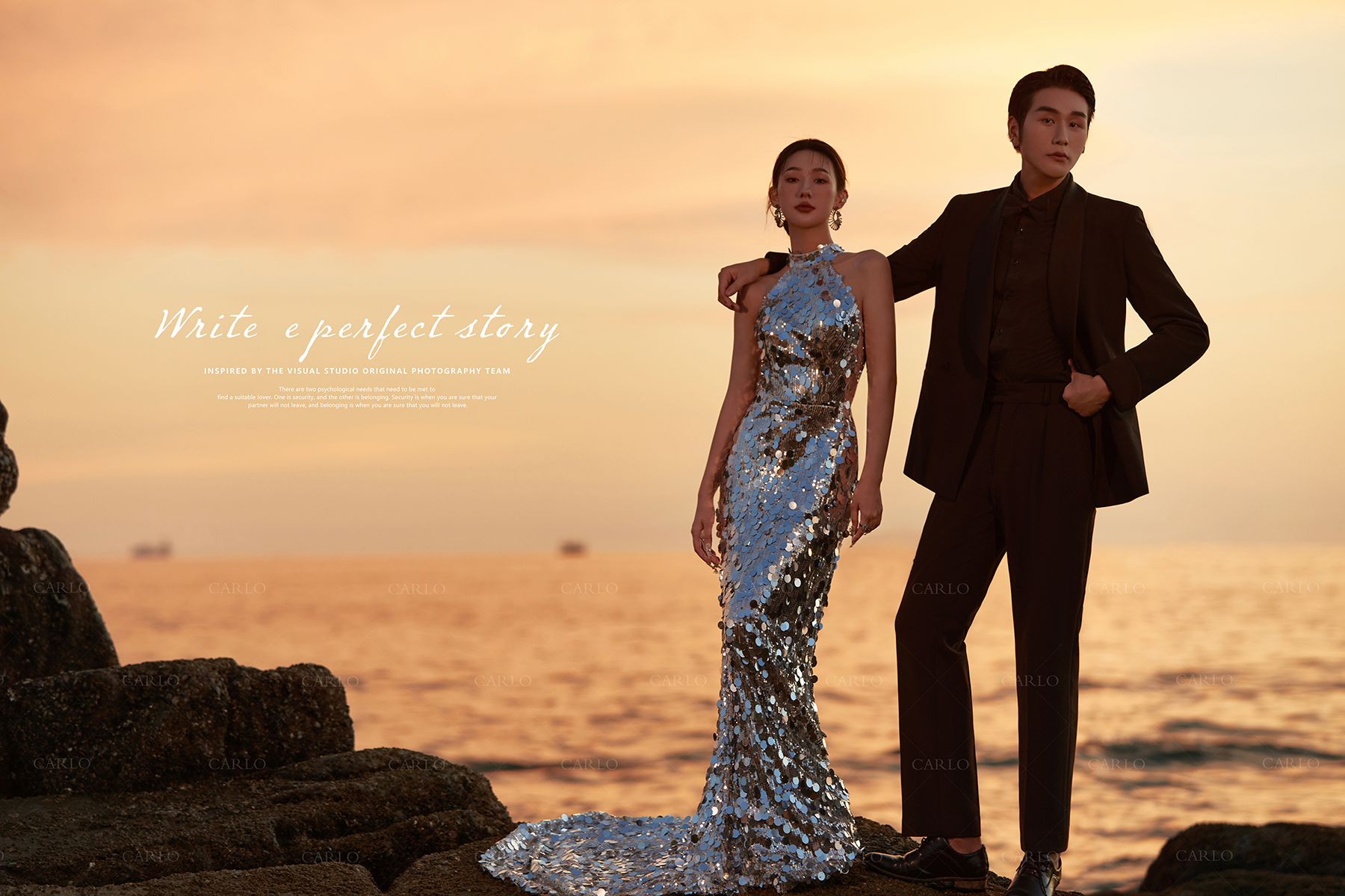 卡洛婚纱摄影【夕阳海景】