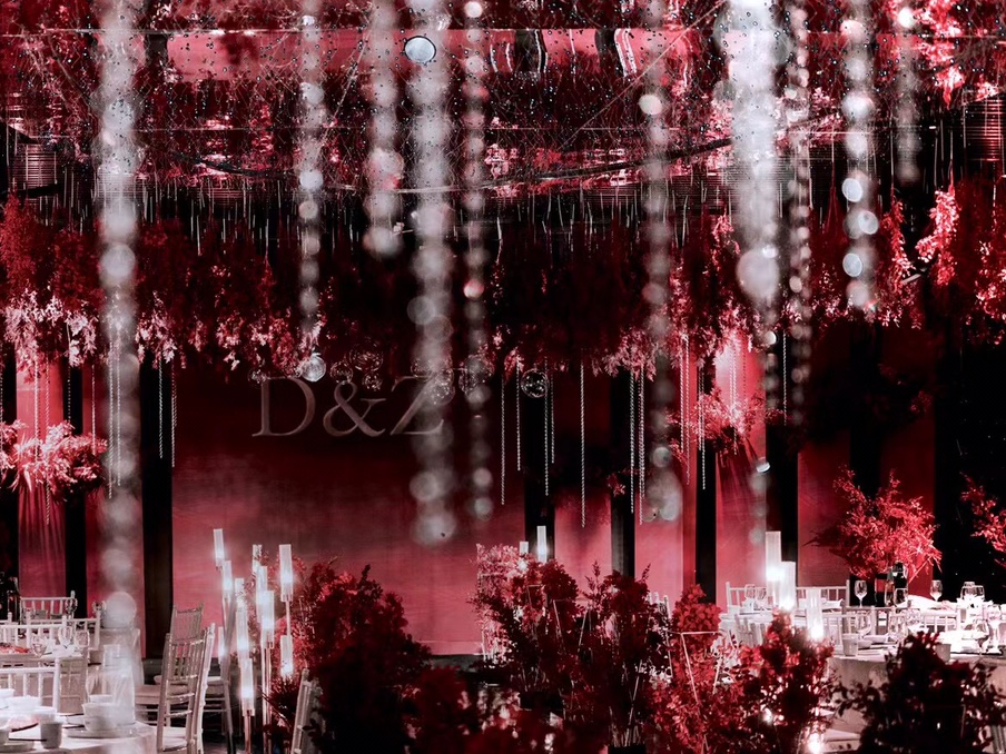 【策划共禾】时尚轻奢高贵红黑色系暗场婚礼