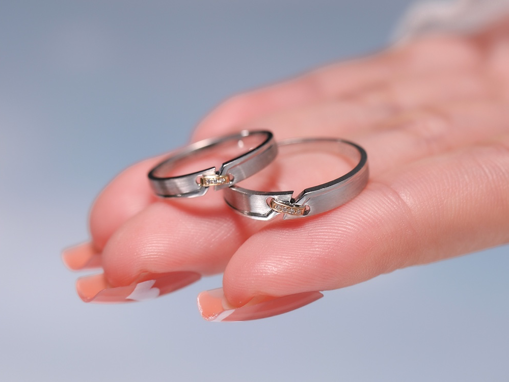 定制情侣对戒—YOU&ME