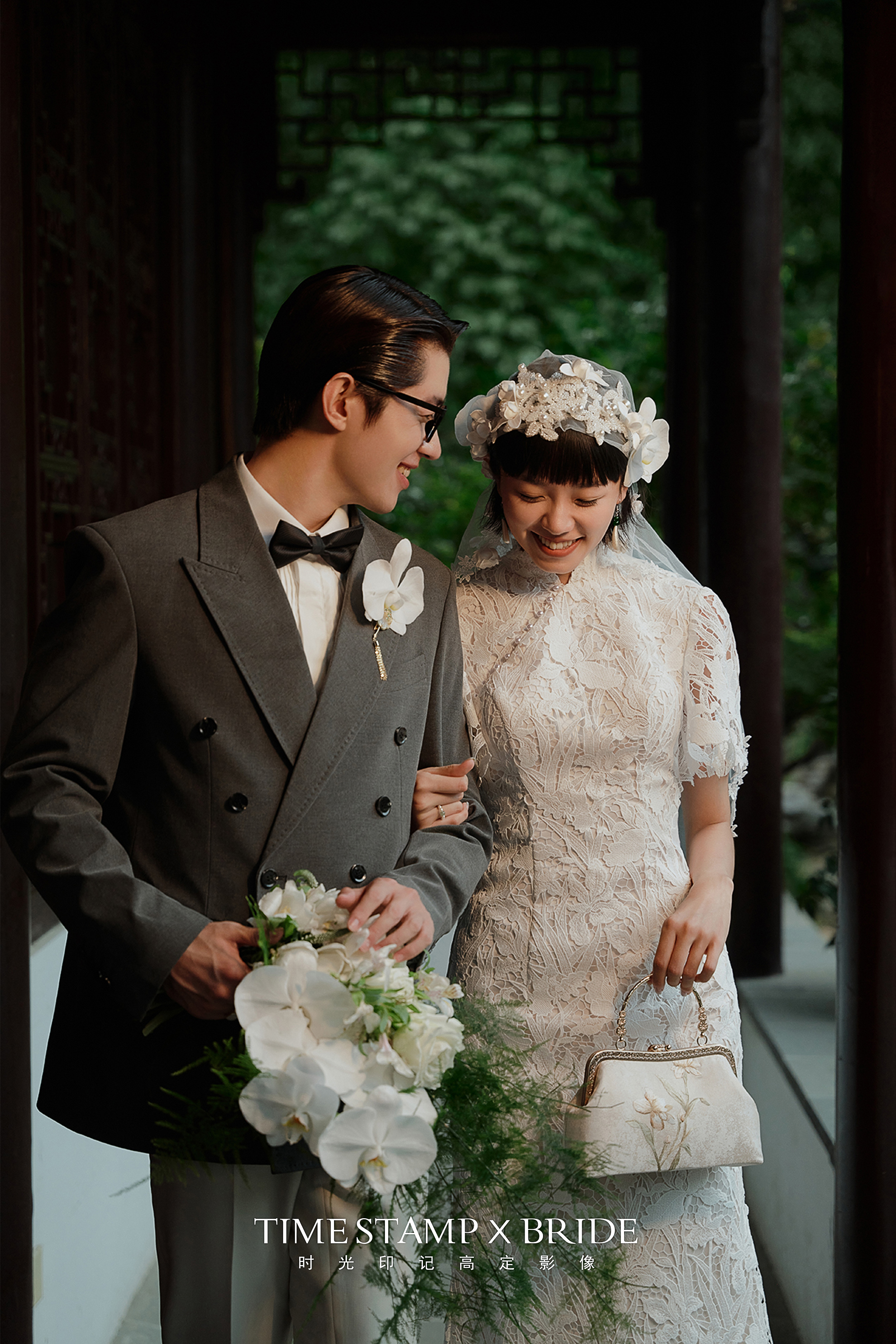 经典复古的民国风园林婚纱照, 记录幸福的时刻！