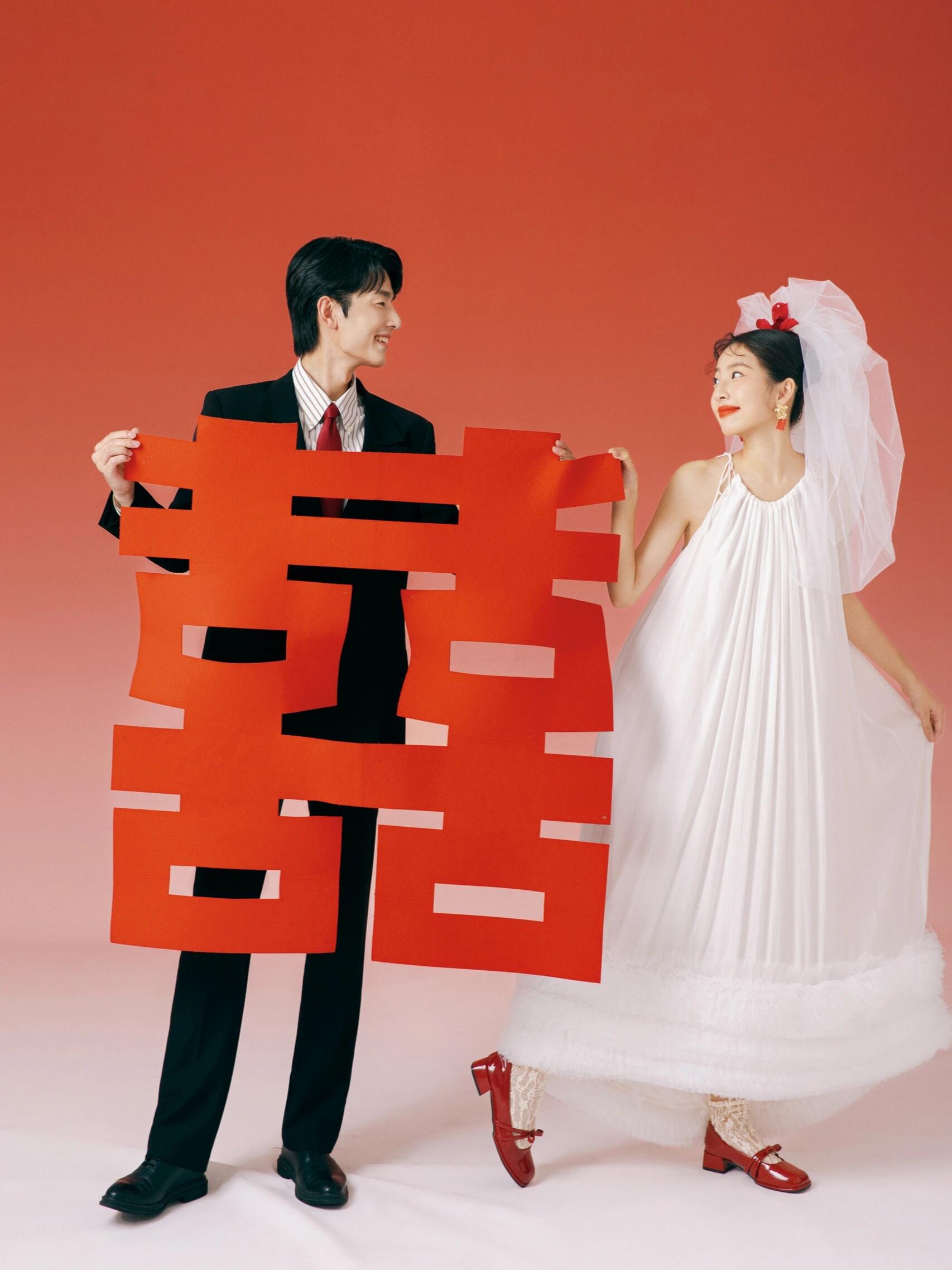 小众囍嫁婚纱照