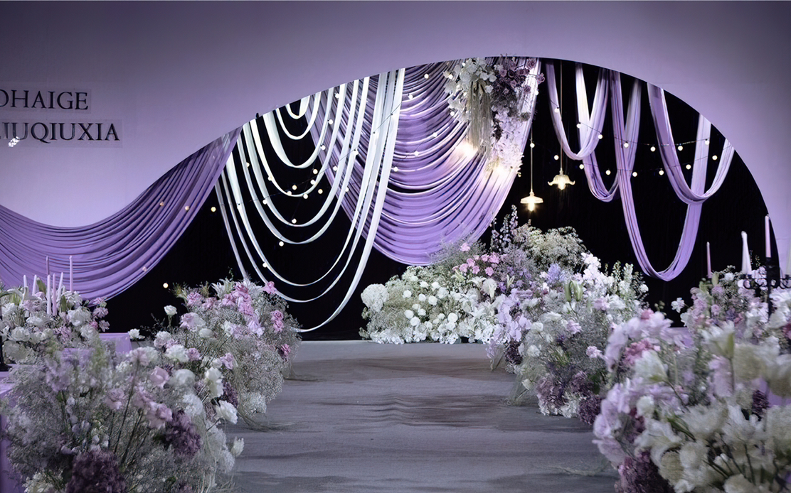 淡紫色婚礼小众
