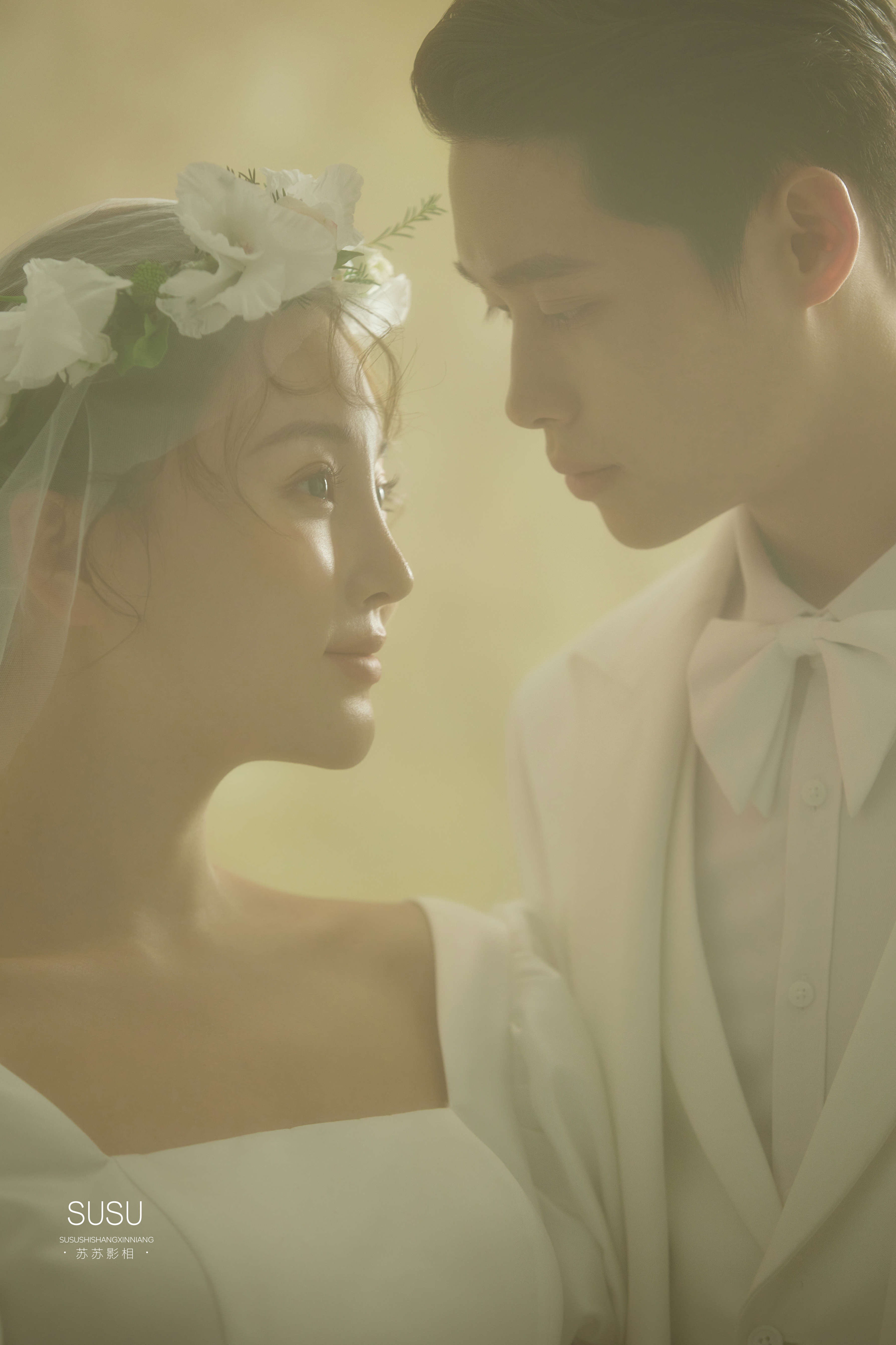 优雅而复古的油画婚纱照！美到窒息