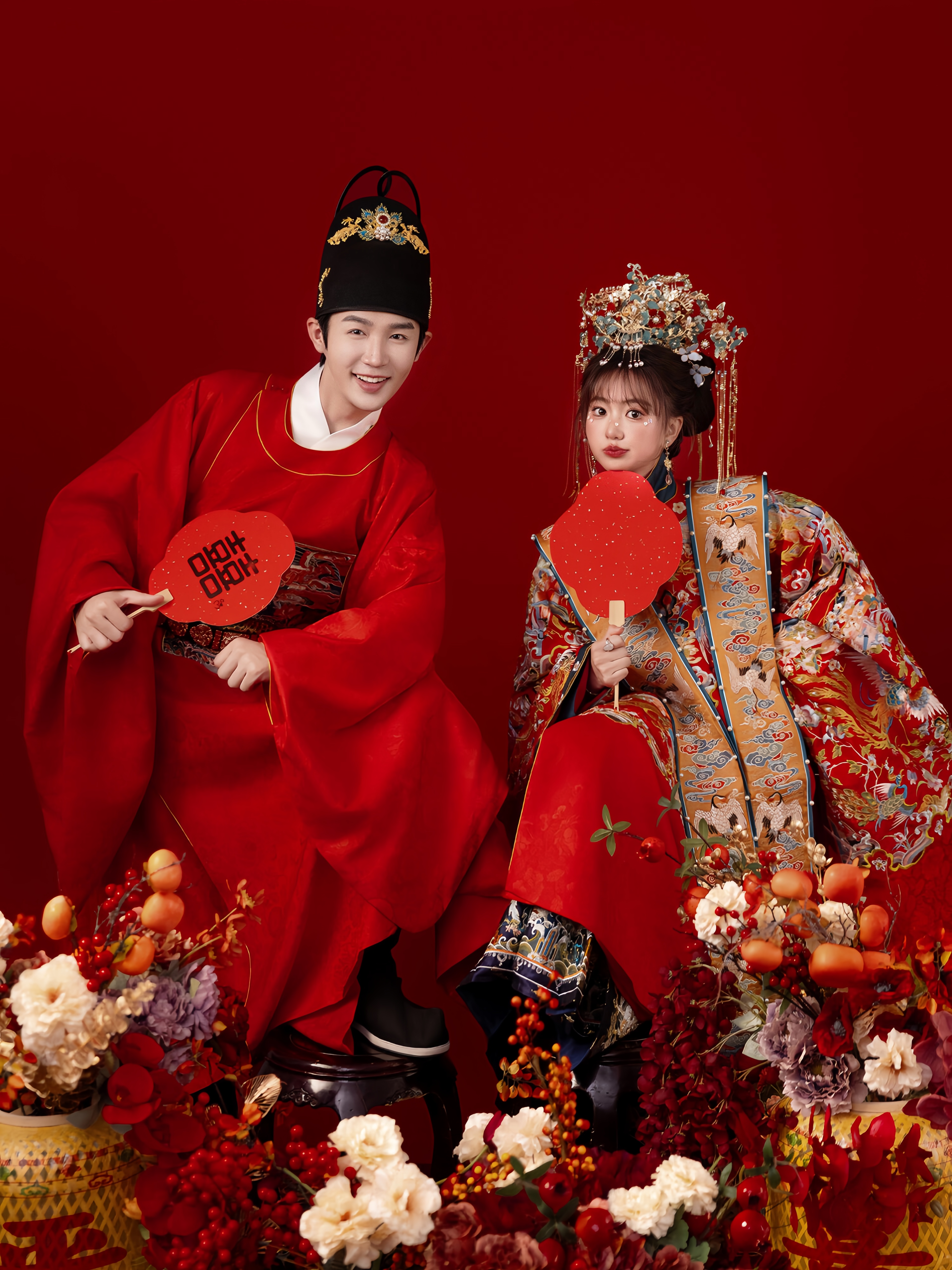 【爆品汉服婚纱照】草坪婚纱照/一价全包/定制夜景