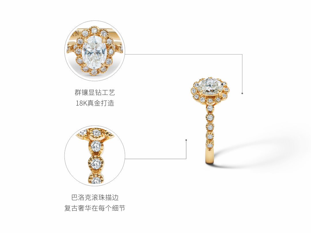 鉆戒【花火】鉆戒定制 婚戒 情侶對戒 鉆石戒指