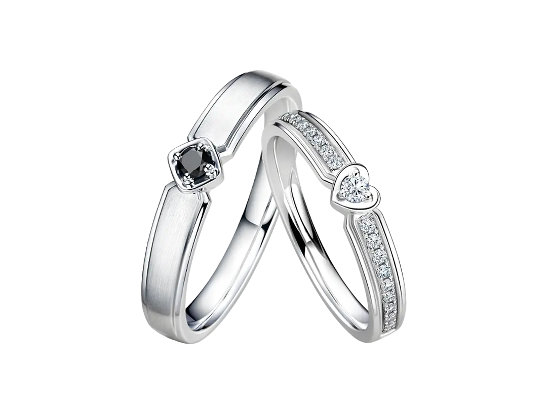 DR HEART系列心之印记结婚对戒情侣戒指