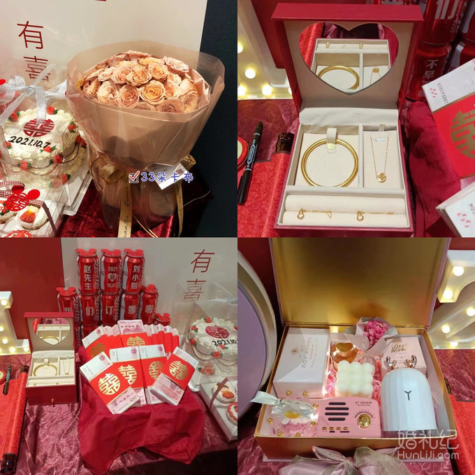 仪式感满满的小成本订婚布置