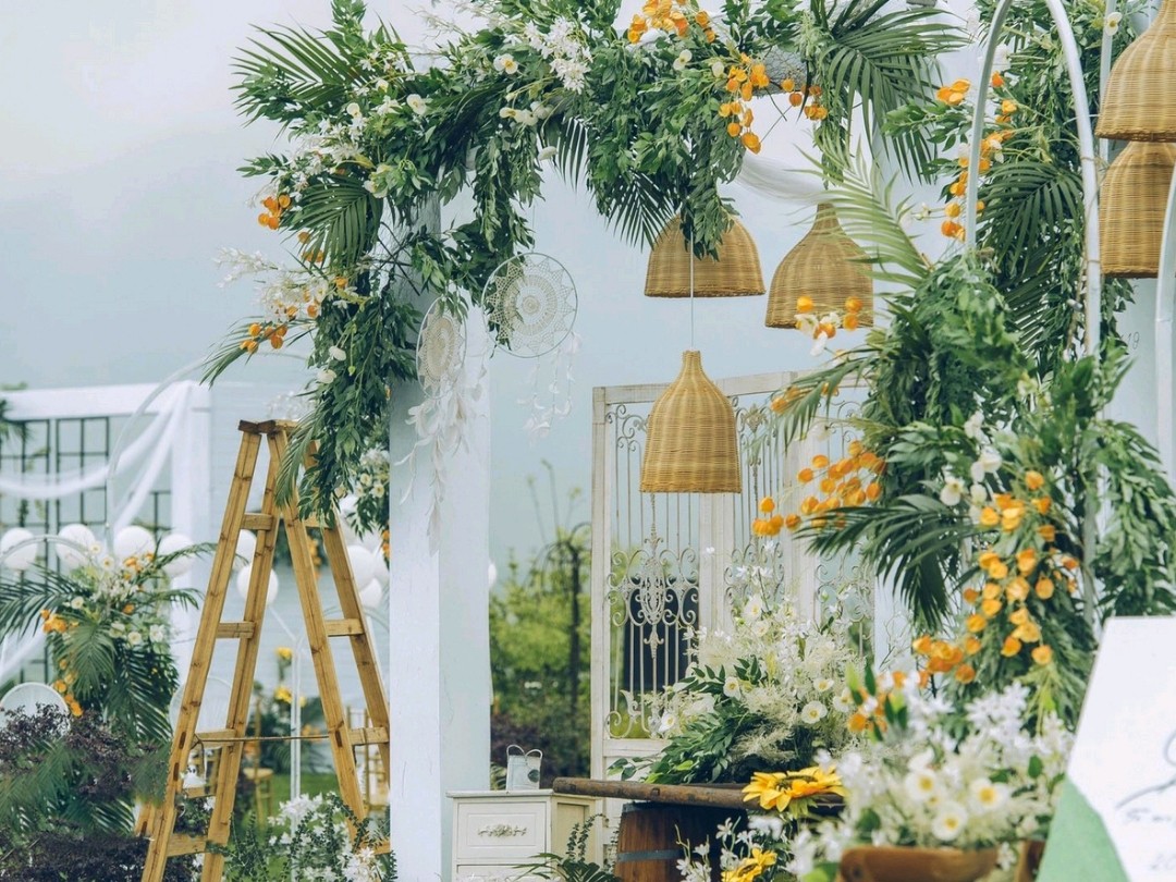 【夏日精选】户外小清新白绿婚礼