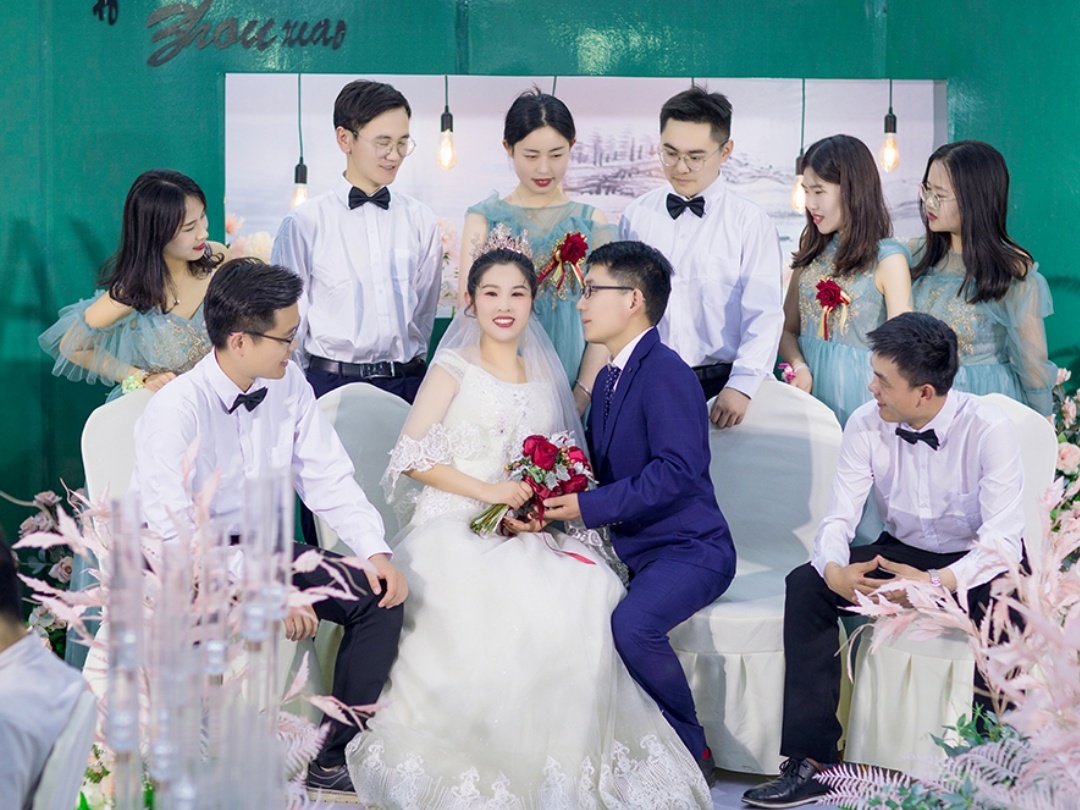 超级漂亮牛油果绿色主题婚礼