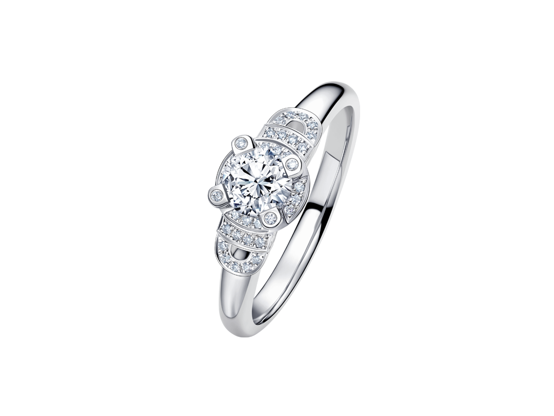 DR D系列简奢款求婚钻戒WJ0215