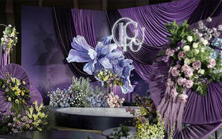 紫色小众婚礼