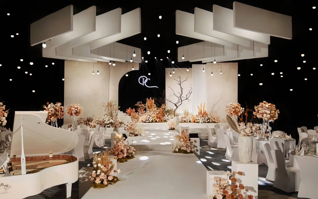 干净简约轻侘寂氛围感婚礼